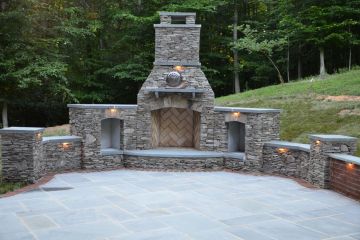 Stone-Veneered-Fire-Place-and-Blue-Stone-Patio